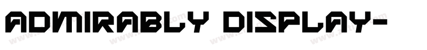 Admirably display字体转换